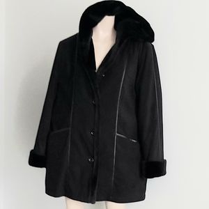 - Black Hooded Winter Coat